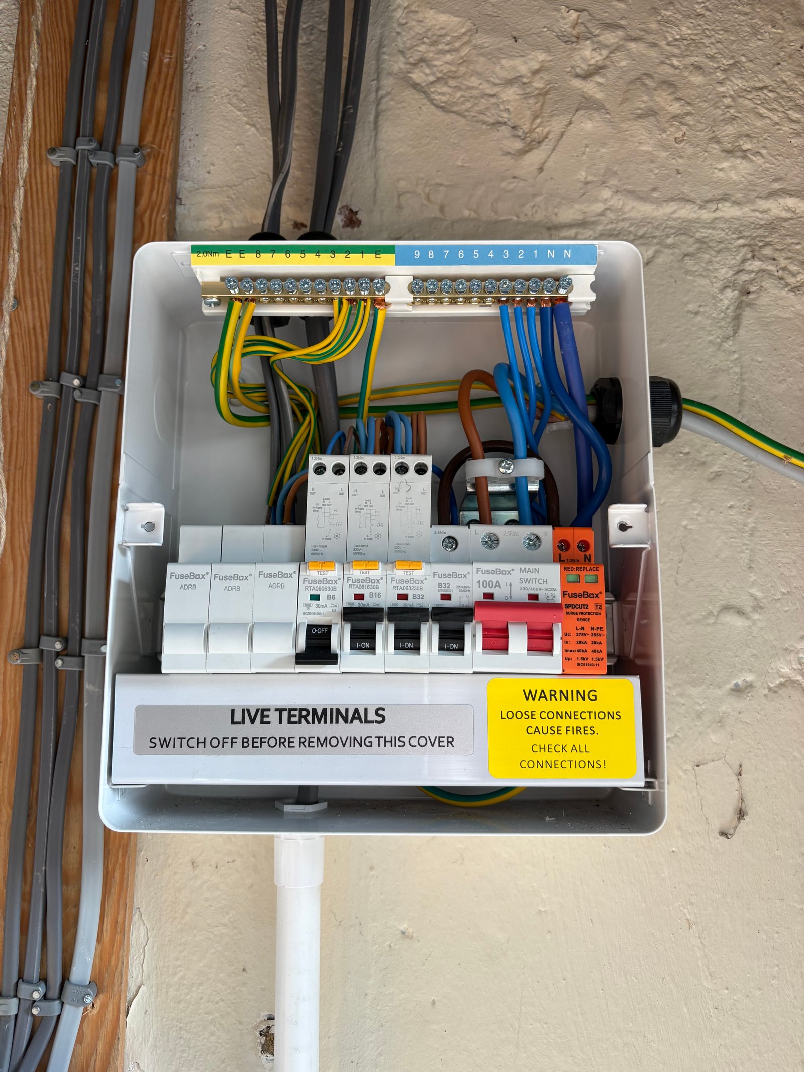 Garage consumer Unit install
